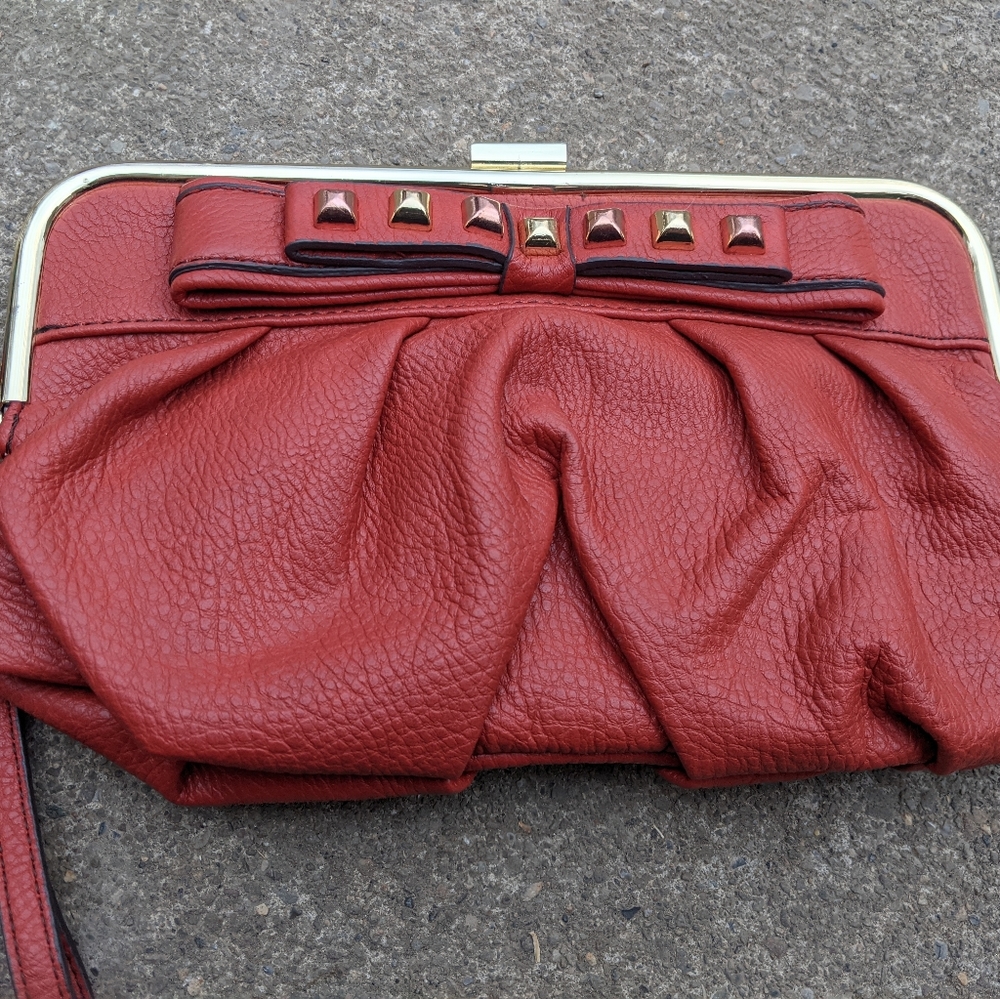 Jessica Simpson Burnt Orange Clutch Wallet - Picture 2 of 8
